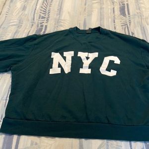 Wild Fable green NYC Sweatshirt